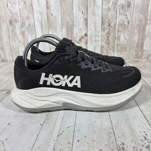 Hoka Rincon 4 Womens Running Shoes Black White Wide 8D 1155133 BWHT